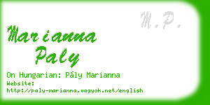 marianna paly business card